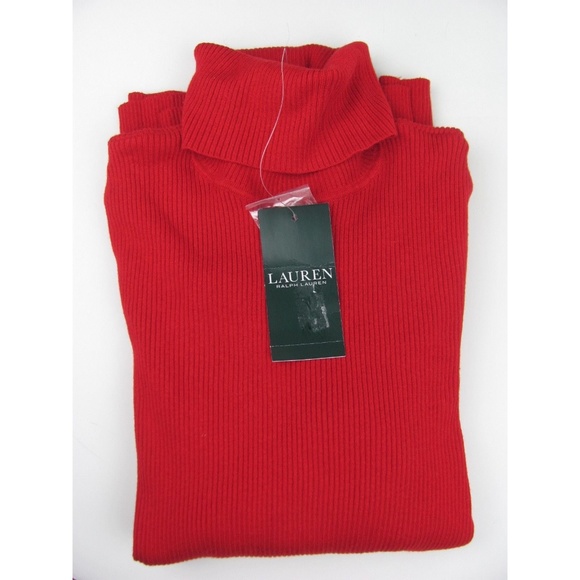 ralph lauren women's ribbed turtleneck